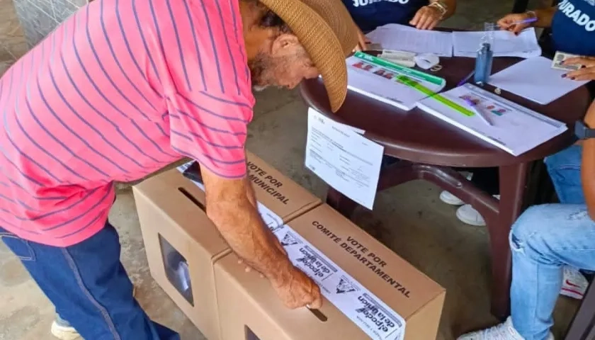 Aspecto de las elecciones de cafeteros en el país. 