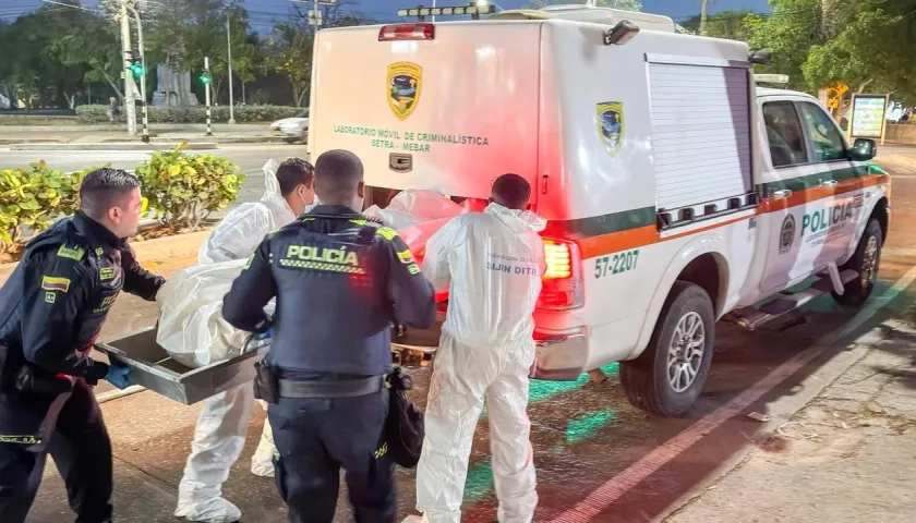 Escenario de un homicidio en Barranquilla. 