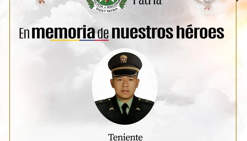 Teniente Álvaro José Medina Peña. 