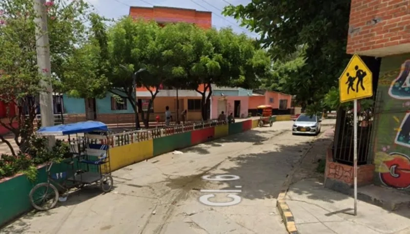 Sector del ‘Rincón Latino’, en el barrio Rebolo.