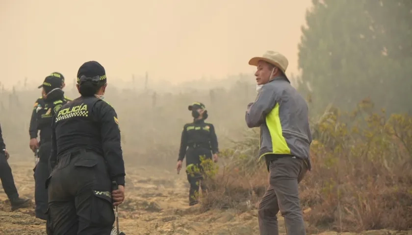 Incendio en Villa de Leyva.