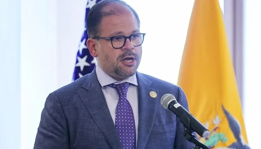 John Reimberg, ministro del Interior de Ecuador.