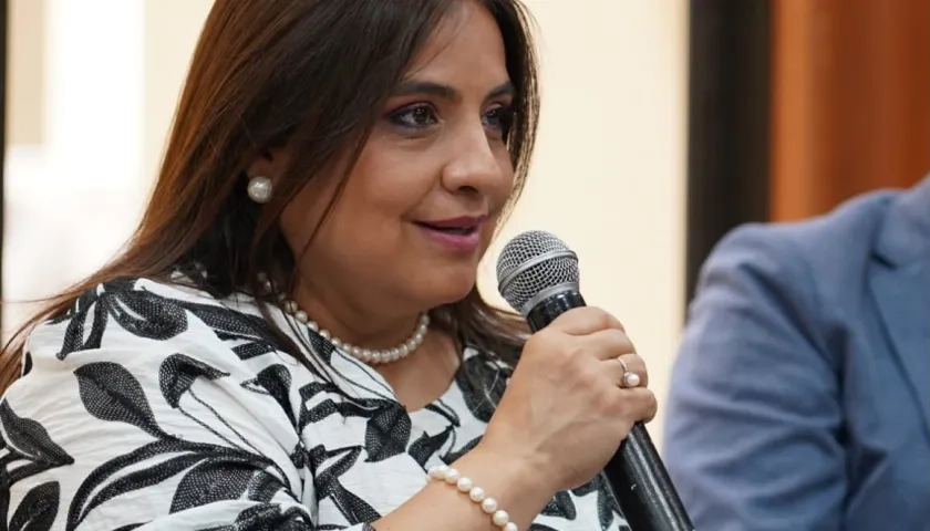 La magistrada Paola Meneses, presidenta de la Corte Constitucional.