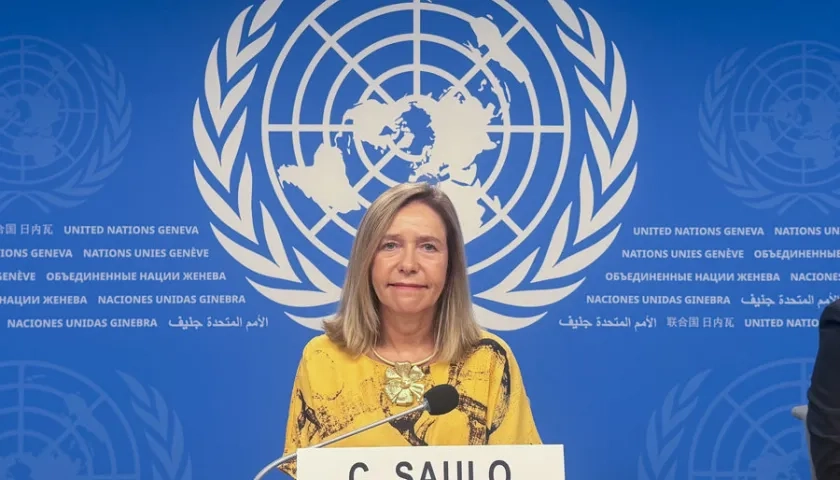 La secretaria general de la Organización Meteorológica Mundial (OMM), Celeste Saulo.