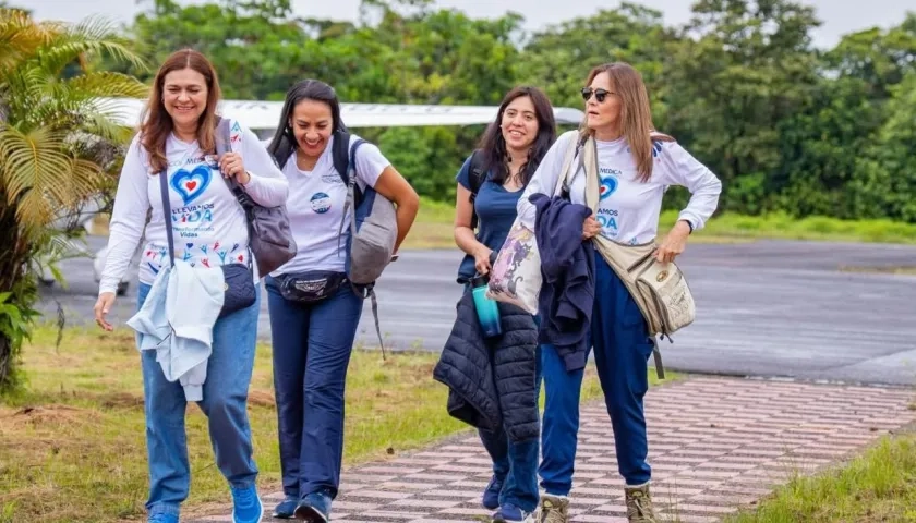 Las cuatro médicas que fallecieron en el accidente.