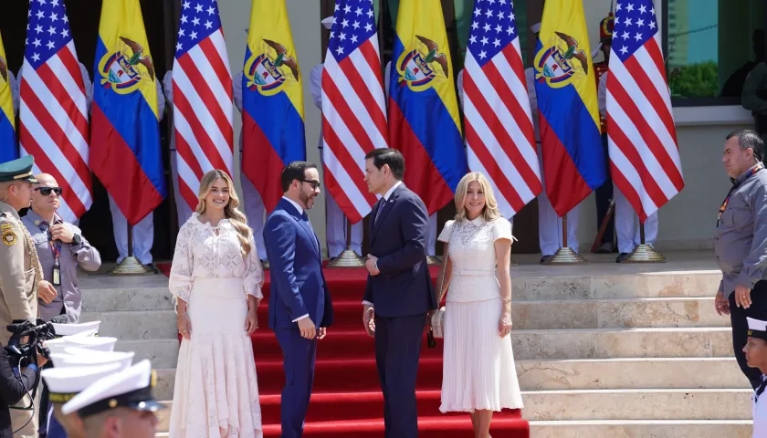 Llegada de Marco Rubio a sede alterna de la Presidencia en Barranquilla