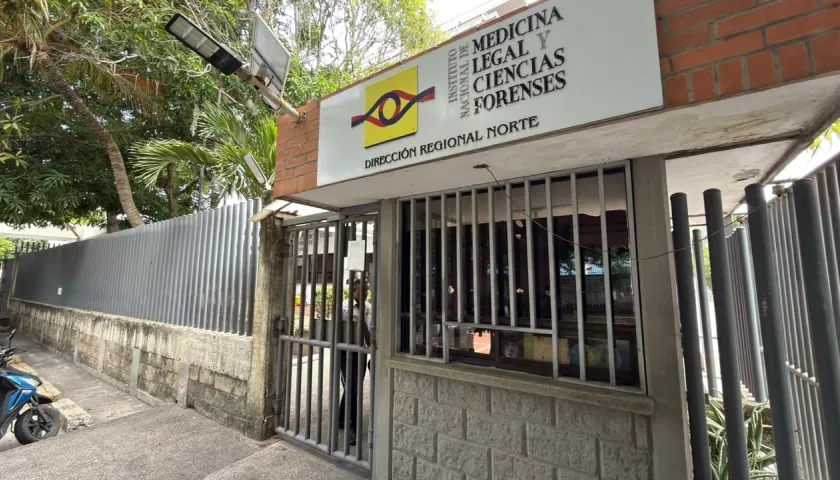 Fachada de Medicina Legal en Barranquilla.