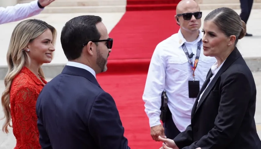 Presidente Abelardo De La Espriella y la presidenta de Costa Rica, Laura Fernández.