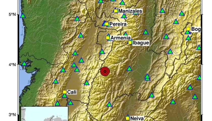 El reporte del sismo.