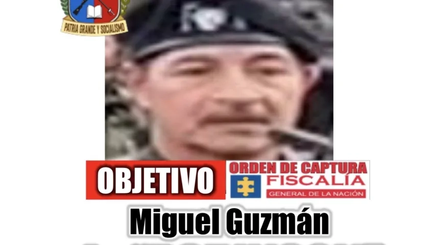 Miguel Guzmán, alias 'Robinson Gutiérrez'.