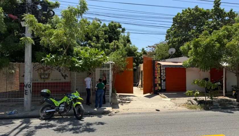 Bodega donde se registró el robo. 