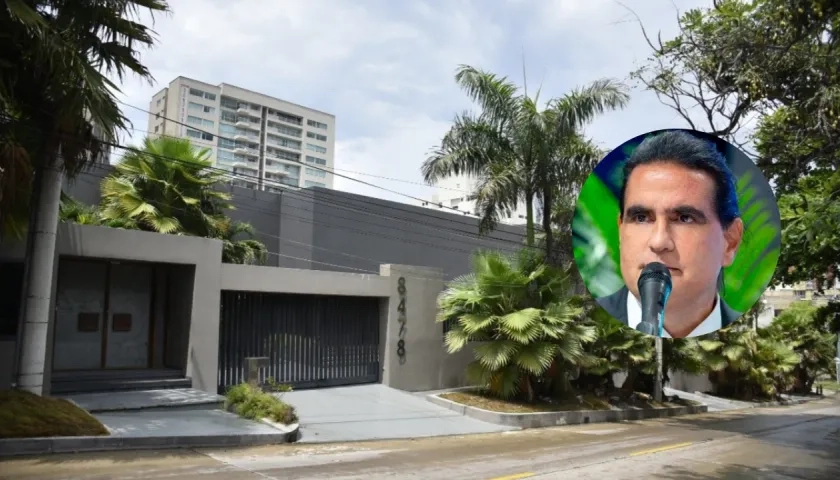 Alex Saab y su mansión en el norte de Barranquilla.