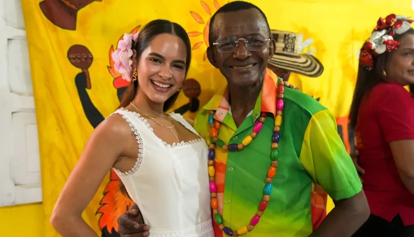 La Reina Salwa Maloof Habib y el Rey Momo Abraham Cáceres.
