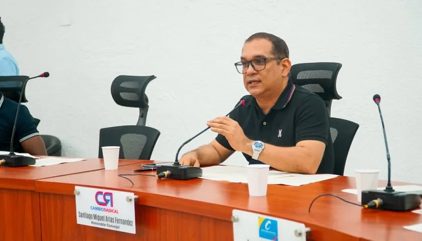 Santiago Arias, Concejal de Barranquilla. 