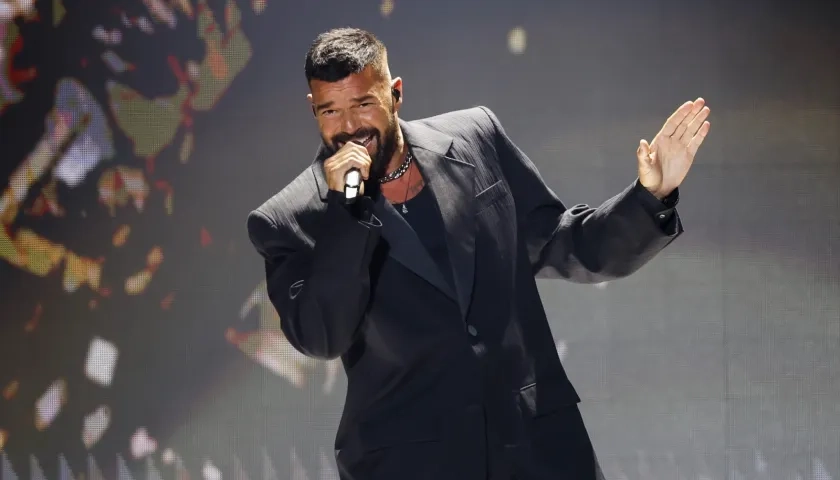 El cantante puertorriqueño Ricky Martin.