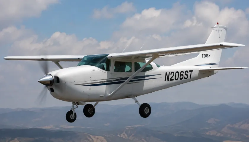 Aeronave tipo Cessna T206. Imagen de referencia. 