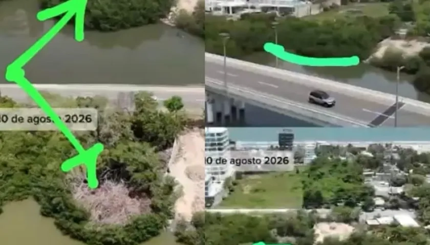 La Boquilla, en Cartagena.