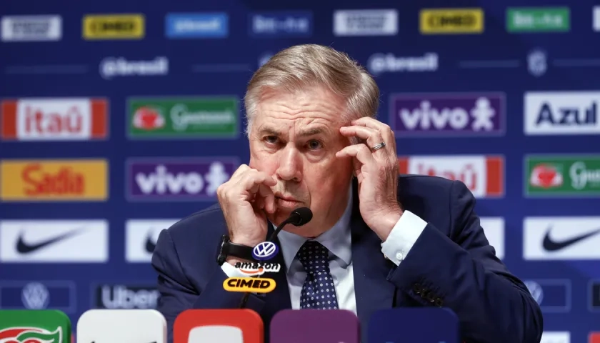 El italiano Carlo Ancelotti, entrenador de la selección brasileña. 