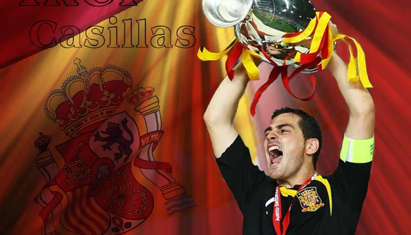 Iker Casillas con la Copa del Mundo en Sudáfrica 2010.