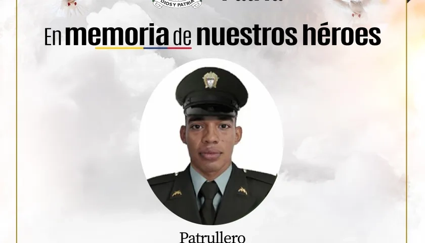 José David Ahumada Mendoza, patrullero asesinado. 
