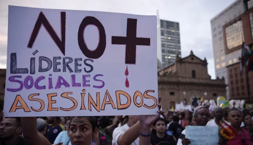 De acuerdo con Indepaz en el país un líder es asesinado cada 2 o 3 días.