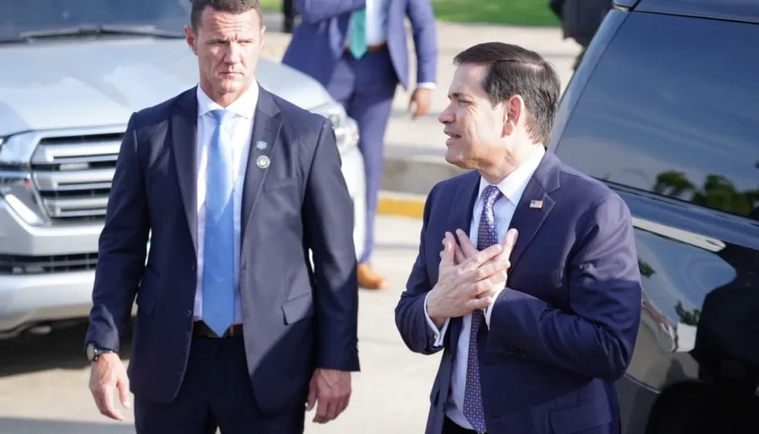 (Der.) Marco Rubio, secretario de Estado de Estados Unidos.