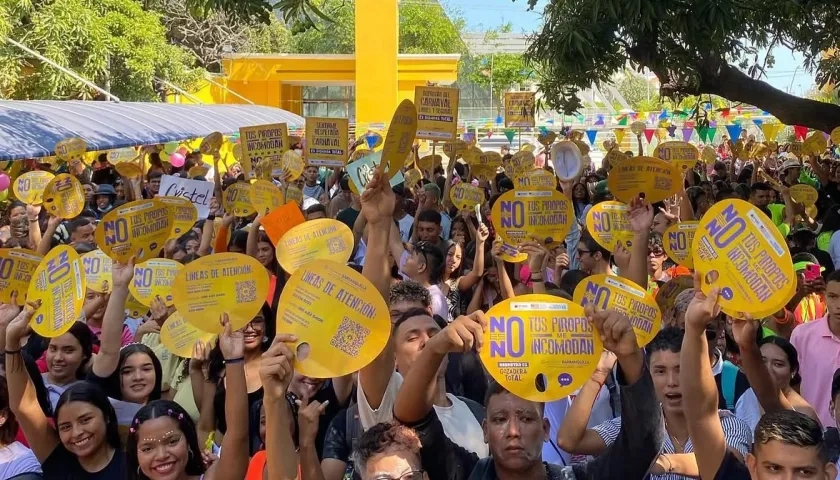 Estrategia 'No es No' de la Alcaldía de Barranquilla. 