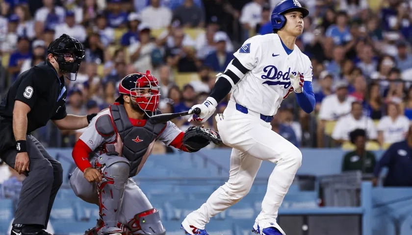 El japonés Shohei Ohtani, pelotero de los Dodgers de Los Ángeles. 
