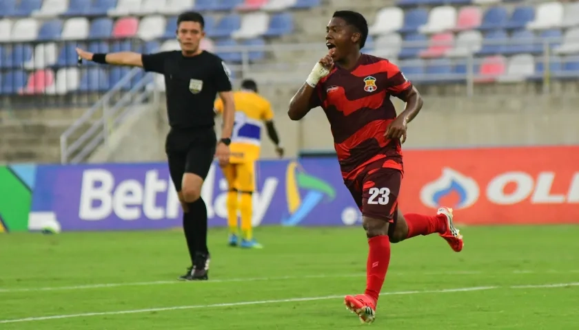 Phillipe Oviedo, autor del gol del empate del Barranquilla FC. 