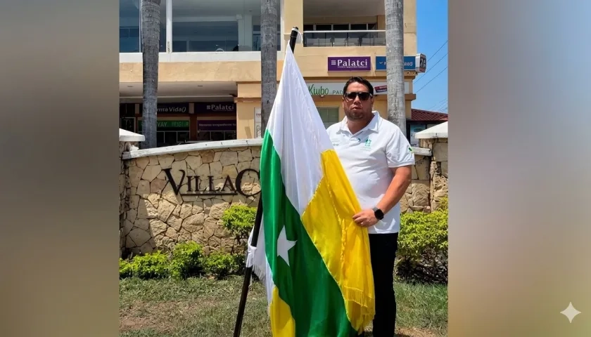El Alcalde de  Puerto Colombia, Plinio Cedeño Gómez.