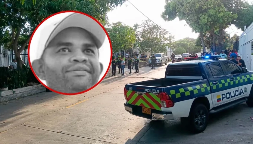 Lugar del atentado en el barrio Ciudad Jardín