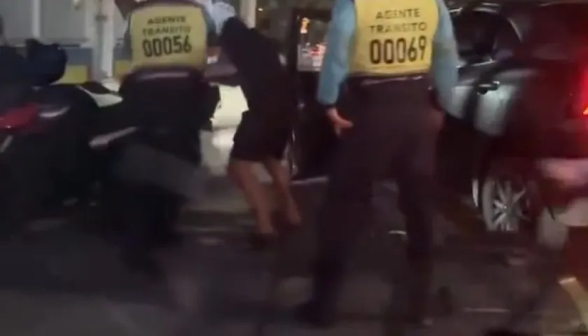 Momento de la agresión.