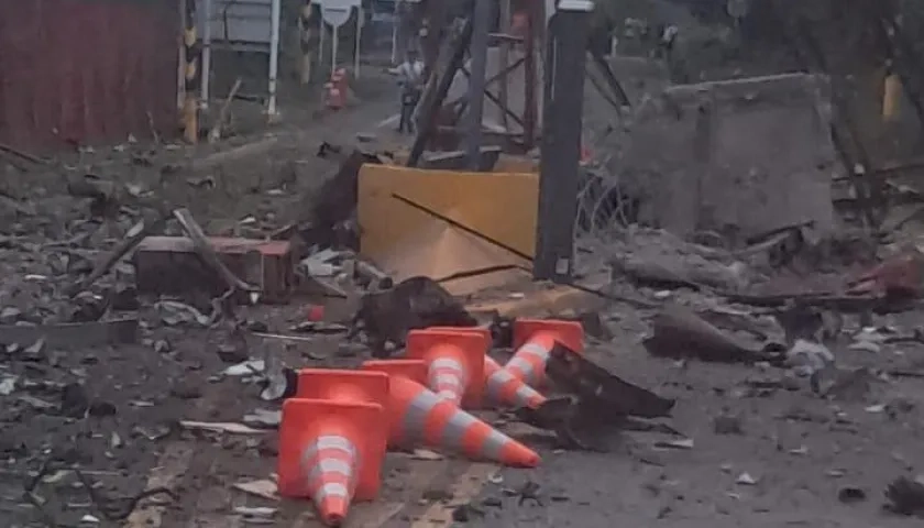 Atentado el peaje El Bordo.