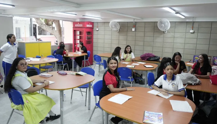 Aula bilingue de la IED Sofía Camargo.