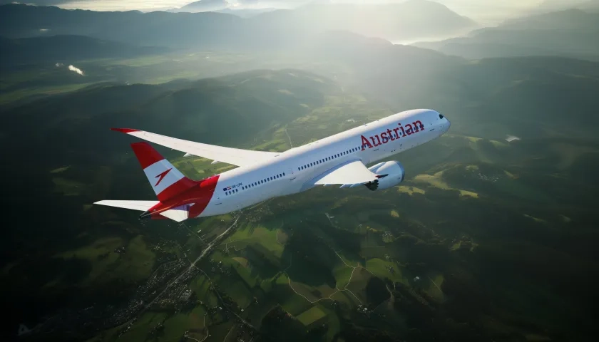 Avión de Austrian Airlines