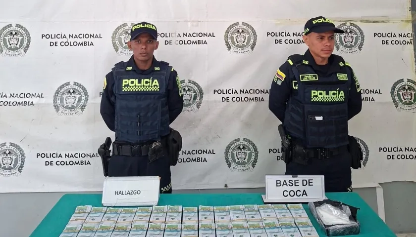 El dinero incautado.