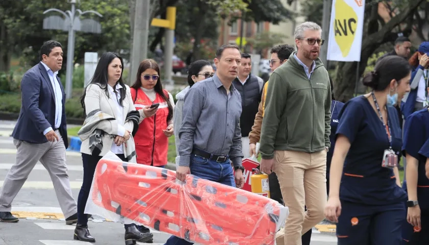 Evacuación en Bogotá.