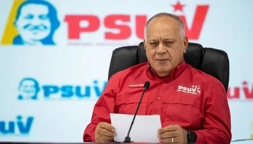 El ministro de Relaciones Interiores, Diosdado Cabello.
