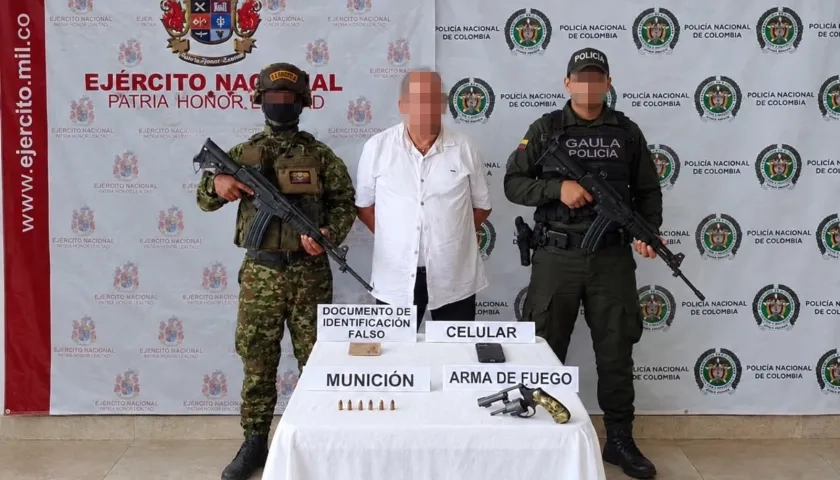 La captura fue realizada por tropas del Ejército de la Segunda Brigada junto con la Policía. 