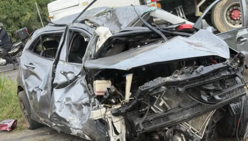 Imagen del accidente.