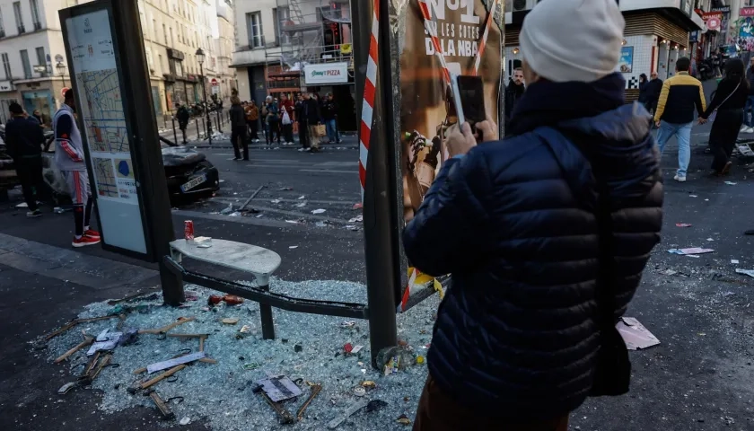 Daños en Francia.