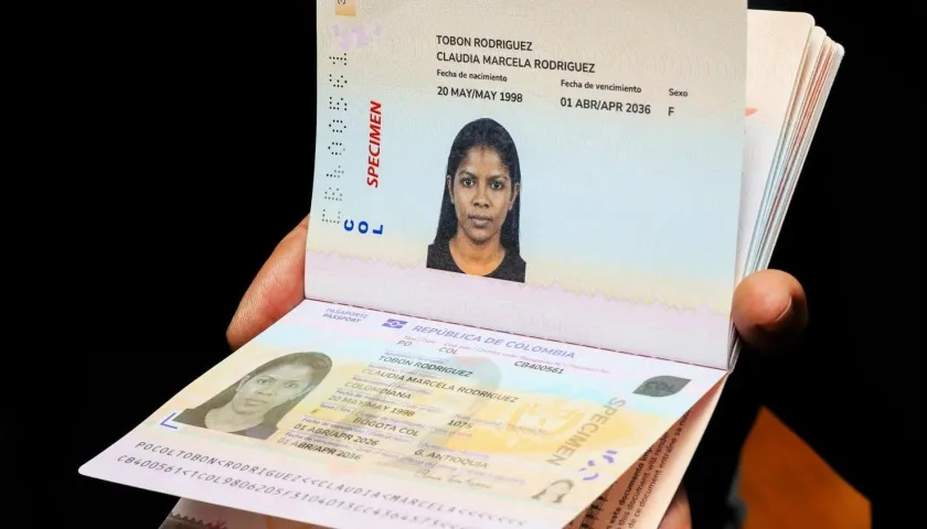 Imagen del pasaporte.