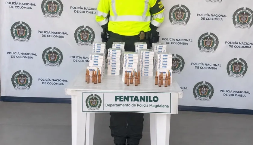 El fentanilo incautado por parte de la Policía. 