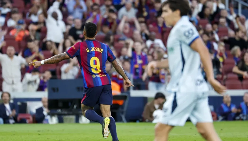 La celebración de Gabriel Jesus.