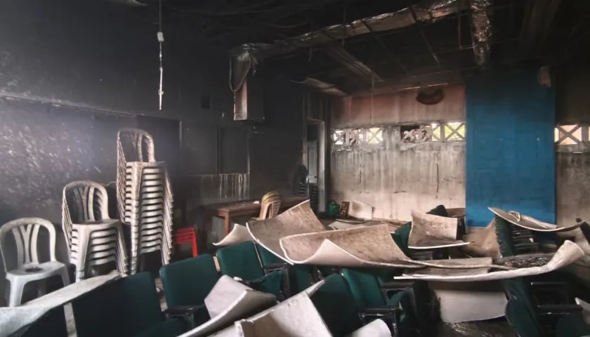Incendio en el Colegio Dolores María Ucrós