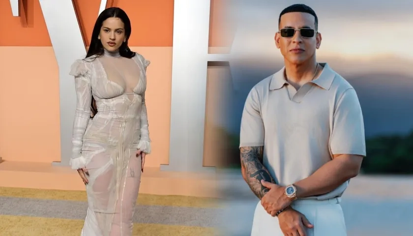 La cantante española Rosalía y el puertorriqueño Daddy Yankee.