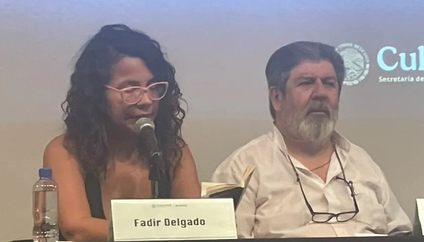 La poeta barranquillera Fadir Delgado.