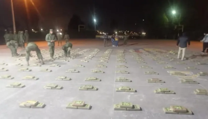 La droga incautada.