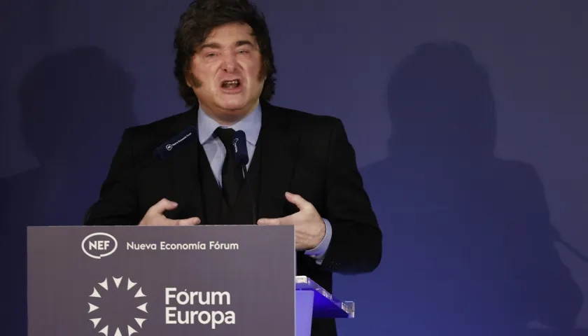 El presidente argentino Javier Milei.