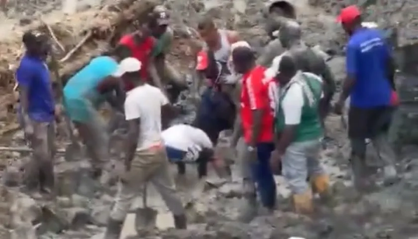 Lugar de la tragedia.
